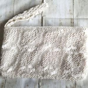 Vintage Beaded Embroidered Wristlet